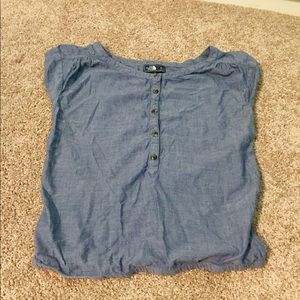 The North Face blue shirt size Adult XS